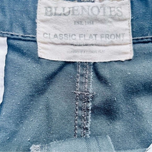 Bluenotes shorts classic flat front  grey plaid cargo knee length size 38 - Picture 5 of 11